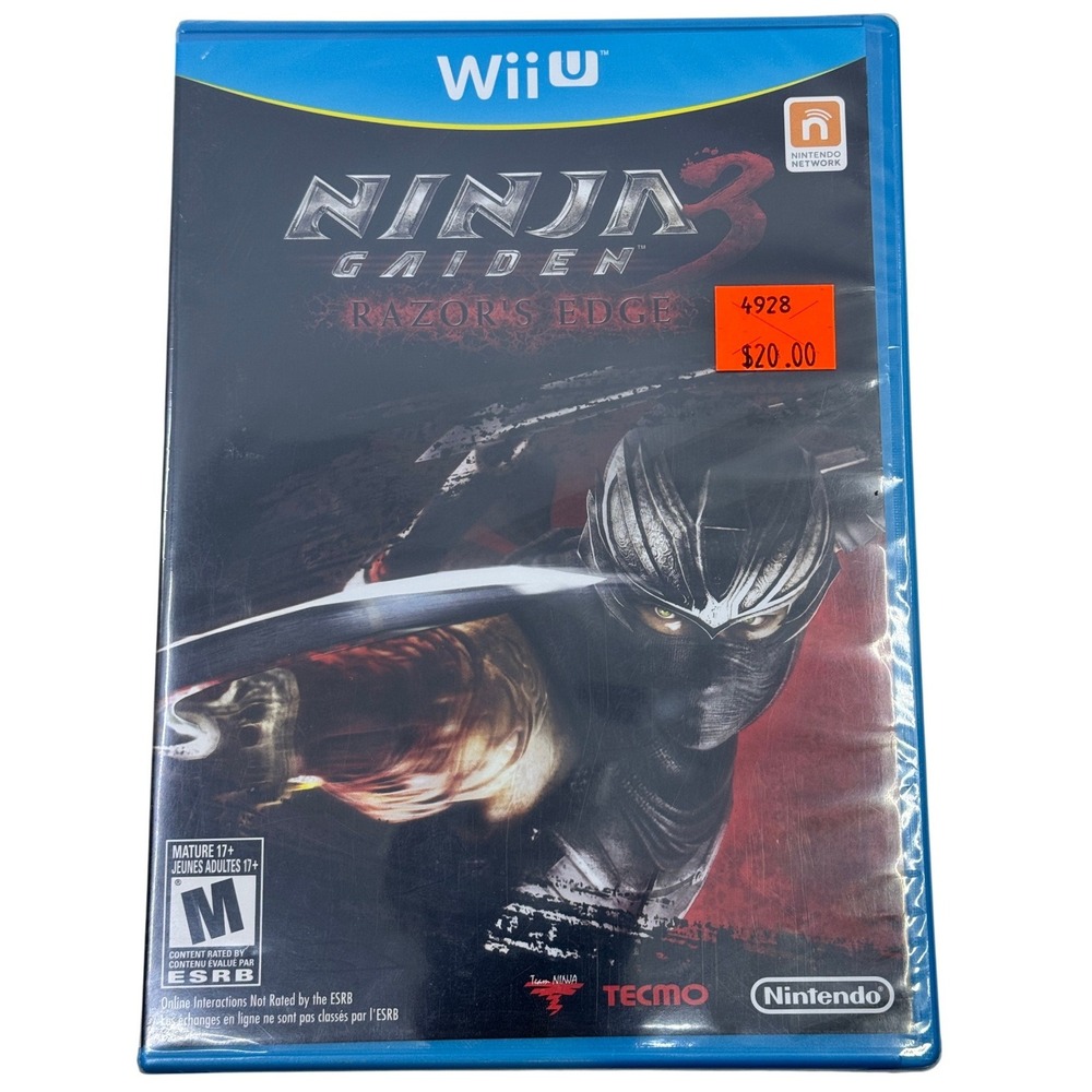 Ninja Gaiden 3 Razors Edge Nintendo Wii U Action Game New Sealed
